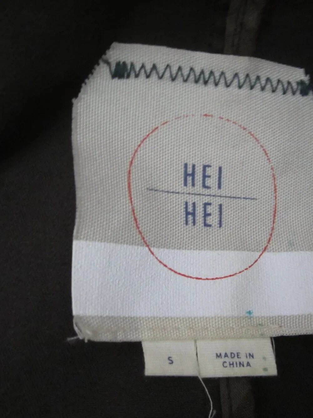 Anthropologie Sz S Hei Hei Faroe Cropped Anorak Utility Jacket Gray Brown